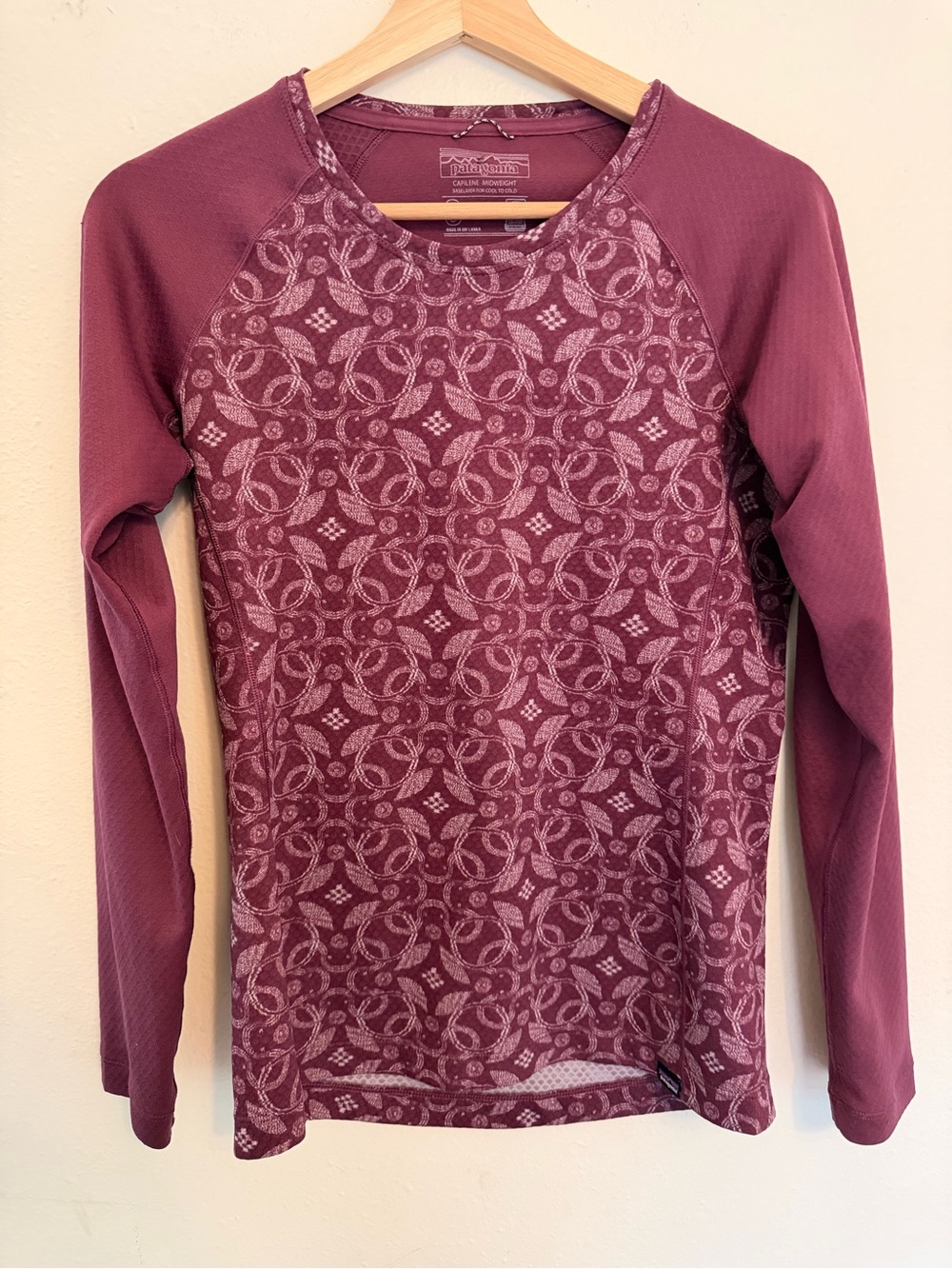 Patagonia Capilene Midweight Long Sleeve Top - Plum